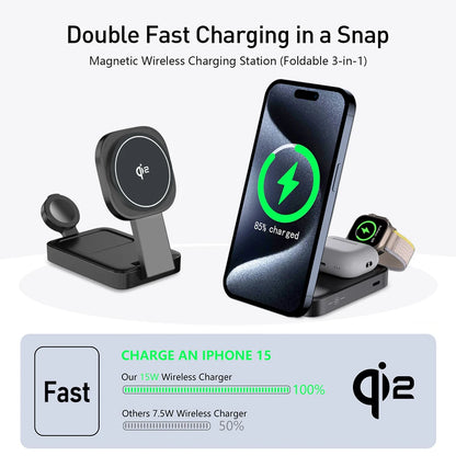 3in1 Magnetic Wireless Charging Station