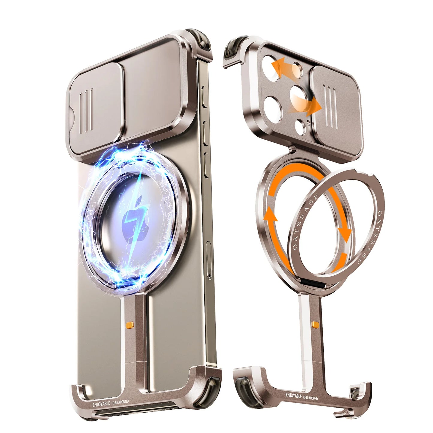 Originall 360° Rotation Magnetic Eary Frameless Cover