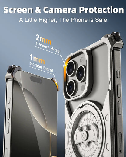 Ultra-Slim Frameless Metal Bumper Phone Cover