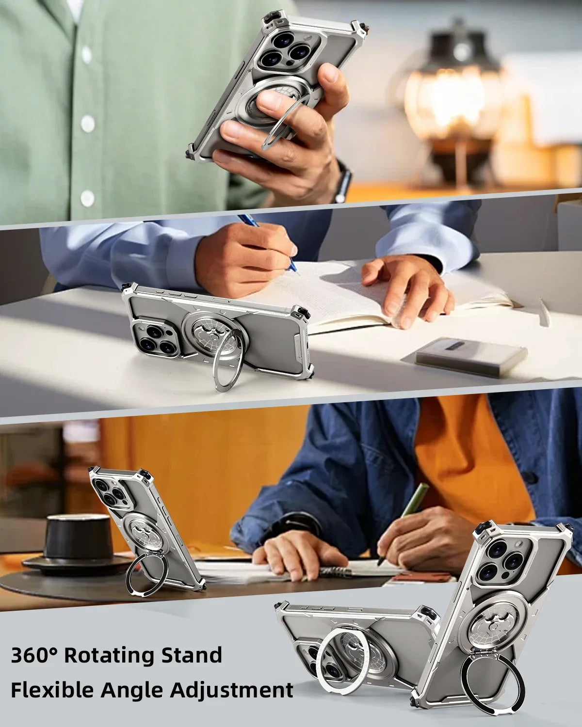 Ultra-Slim Frameless Metal Bumper Phone Cover