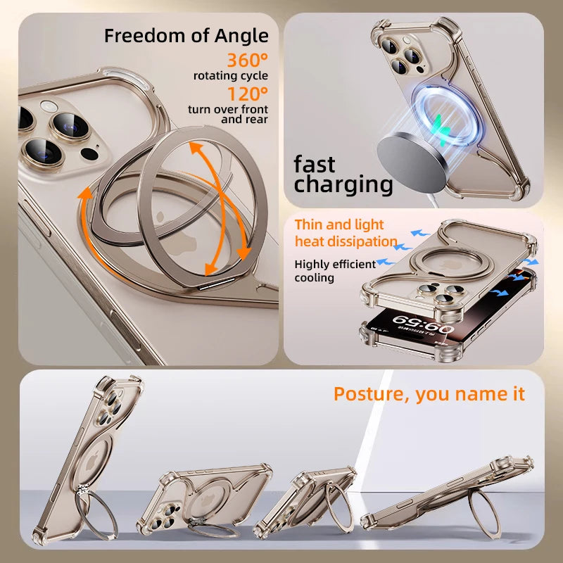 New 2025 Aluminum Magnetic Magsafe Wireless Cover
